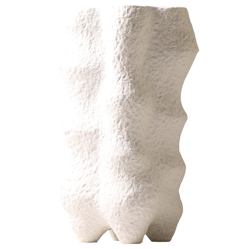 Vaso in ceramica stile astratto a forma di roccia
