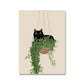 Quadro poster gatto e piante