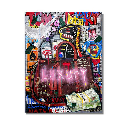 Quadro Pop Art Graffiti "Il consumismo"