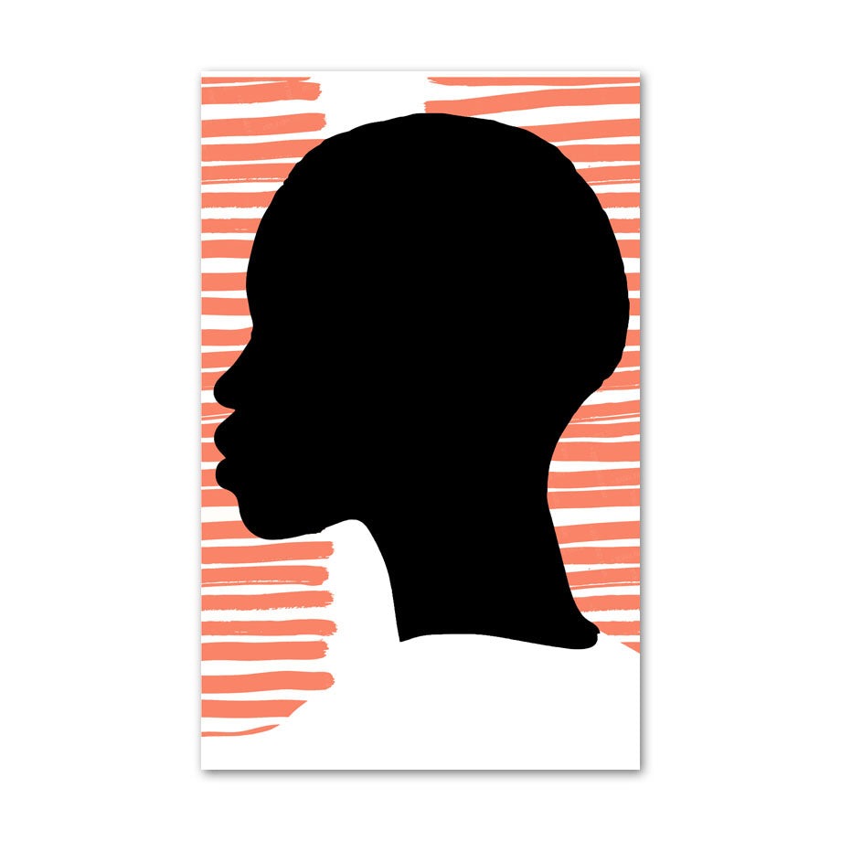 Quadro poster elegante donna di colore