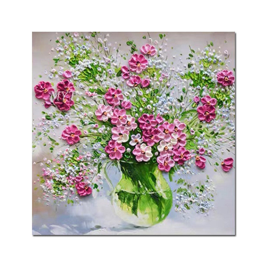 Quadro poster fiori stile pittura ad olio