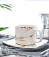 Tazza elegante design stile marmo