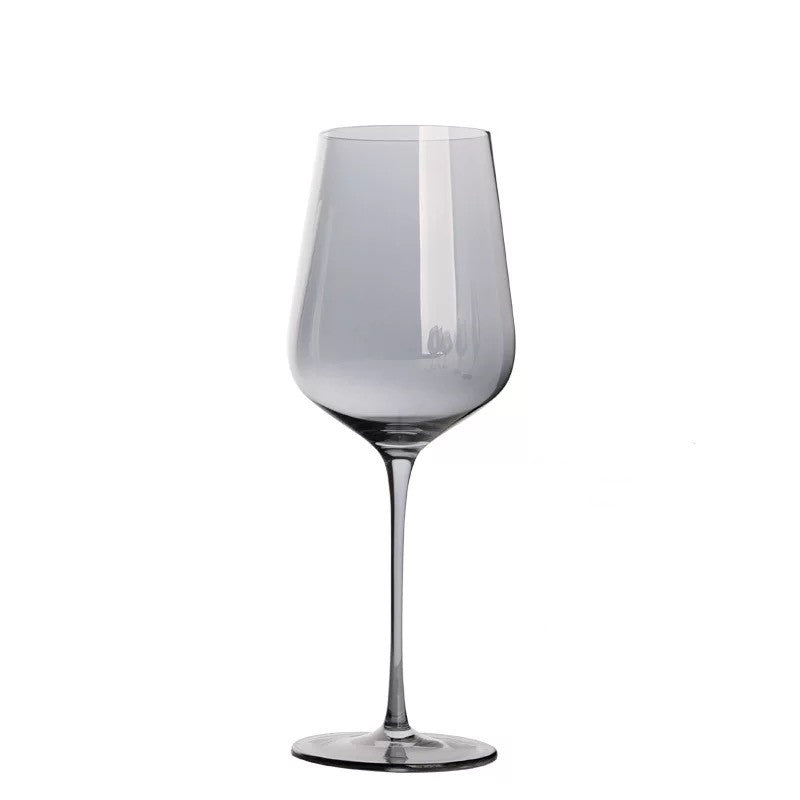 Bicchieri in cristallo color grigio affumicato 