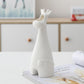 Vaso in ceramica bianca a forma di animali carini