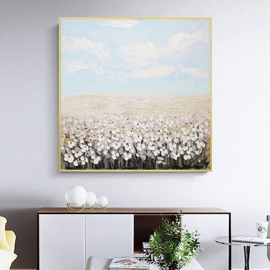 Quadro poster fiori stile pittura ad olio