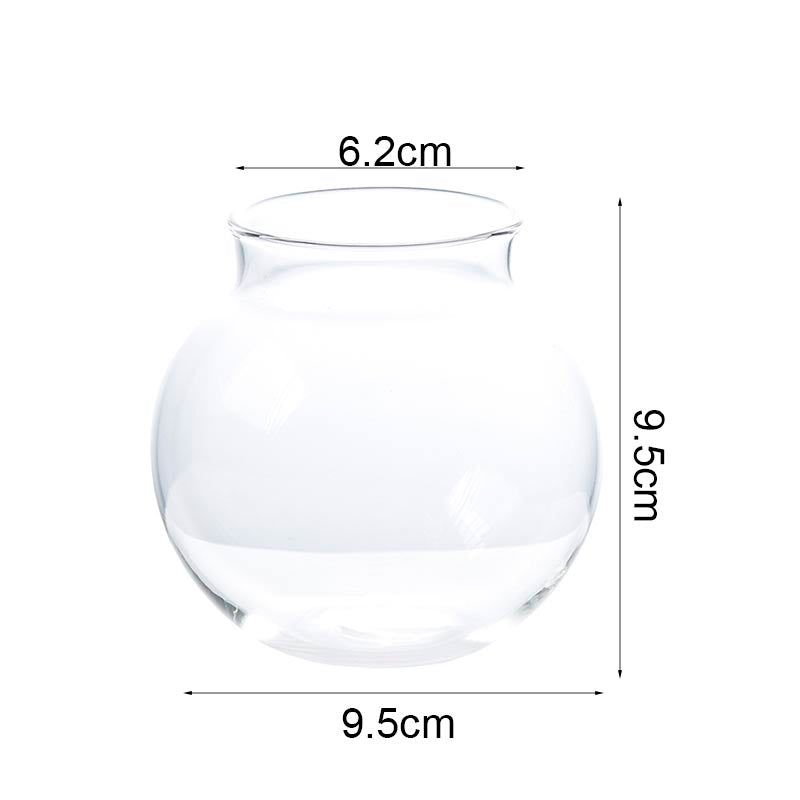 Bicchiere in vetro di forma rotonda per aperitivi e bar