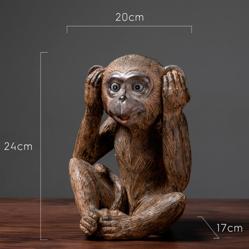 Oggetti decorativi - Le 3 scimmie "Non Parlo, Non Vedo, Non Sento"