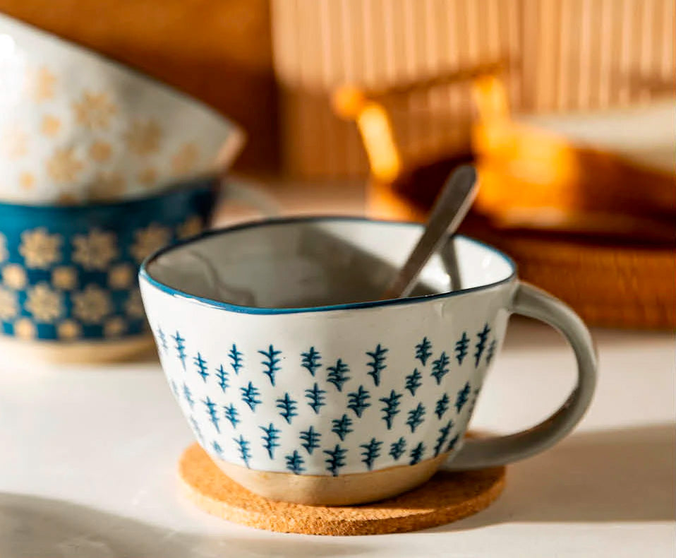 Arawat Tazza grande 700 ml Tazze da tè Grandi tazze da cappuccino in  ceramica Tazza grande Jumbo Zuppiera con manico Tazza da caffè Grandi  ciotole per cereali con cucchiaio Tè caffè Muesli 